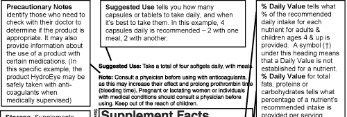 how to read supplement labels